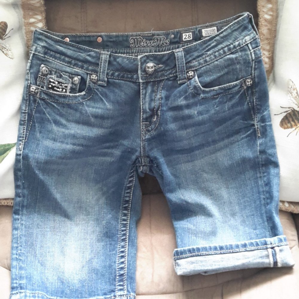Miss Me Bermuda Shorts